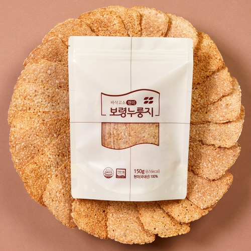 현미누룽지 150g - 100% 국내산 현미로 만든 고소하고 바삭한 누룽지, 간편식, 다이어트식품